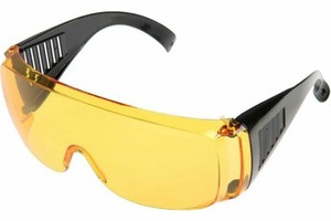 Очки защитные ТУНДРА, с поликарбонатными линзами, желтые 5799101