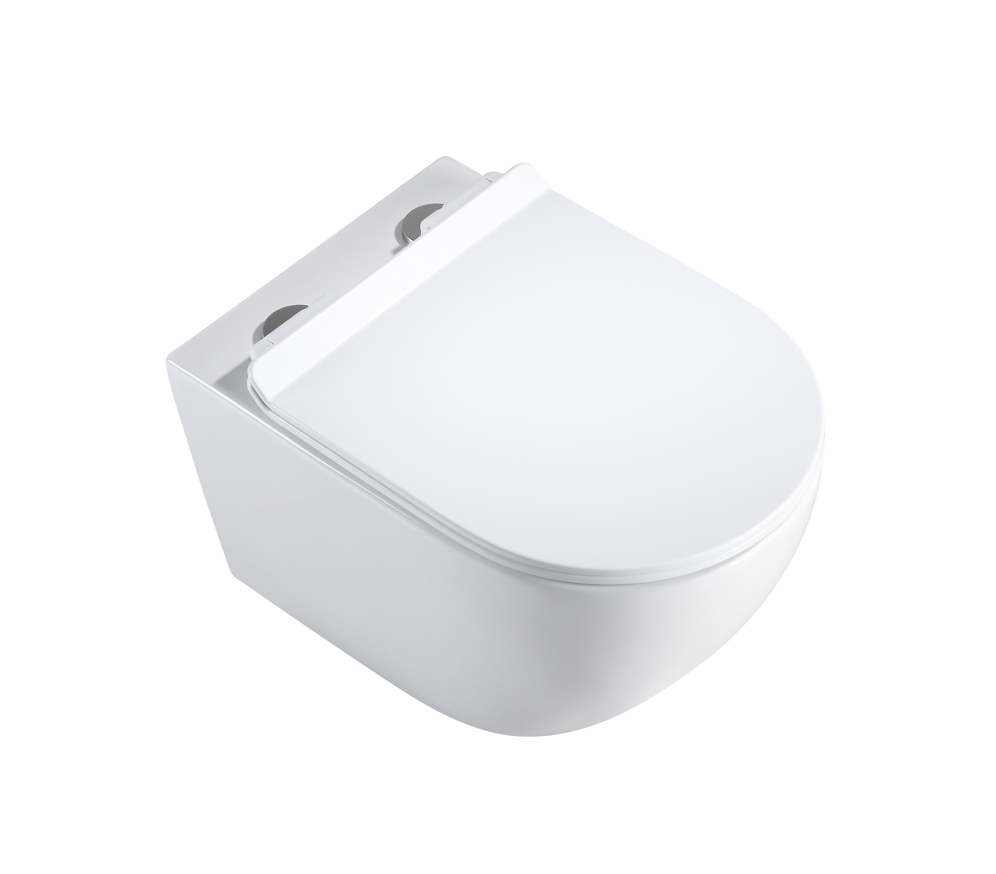 Унитаз подвесной безободковый HOLLER WALL (530*360*350мм, сиденье дюропласт, микролифт) белый