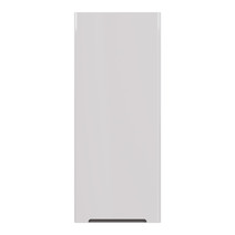 Полупенал Lemark BUNO 35 см подвесной, 1 дверный, правый, цвет планки: Серый, цвет корпуса, фасада: Белый глянец LM04B35PL