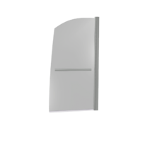 Шторка SCREEN R-HT-80-C-CH (1 ств.распашная+ручка,стекло Прозрачное 5 мм) GOOD DOOR ПД00089